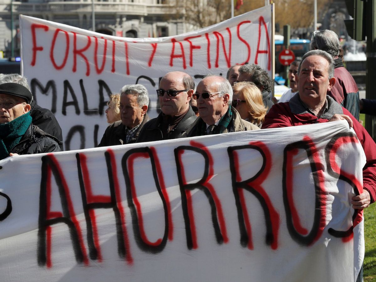 Foto: Manifestación de afectados por Afinsa y Fórum en 2018. (EFE)