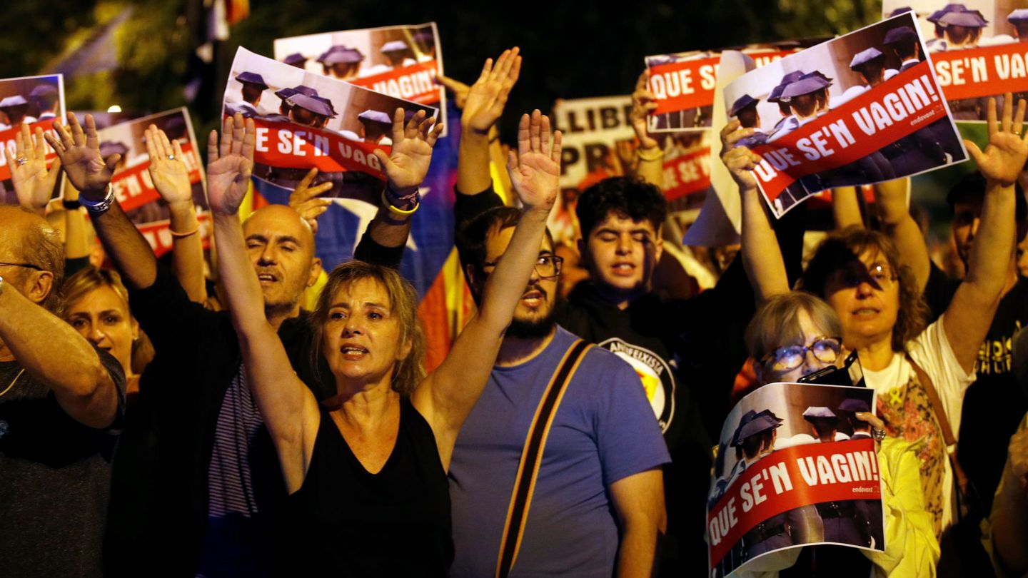 Protestas en Barcelona por la detención de los CDR. (Reuters)