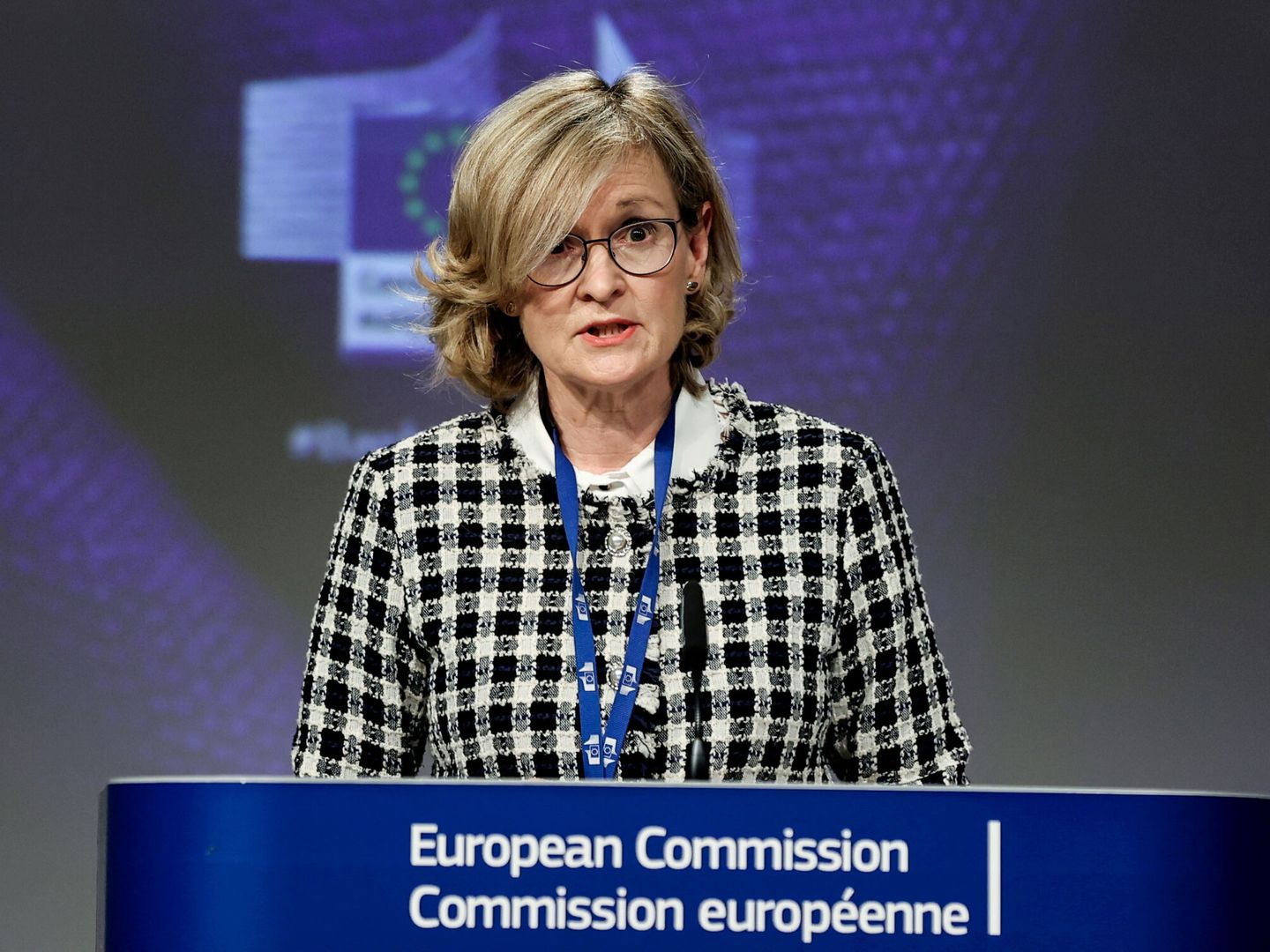Mairead McGuinness, comisaria de Servicios Financieros. (Reuters)