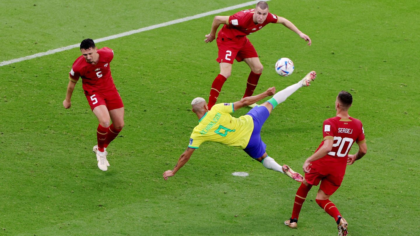 El golazo de Richarlison ante Serbia en el Mundial de Qatar 2022.