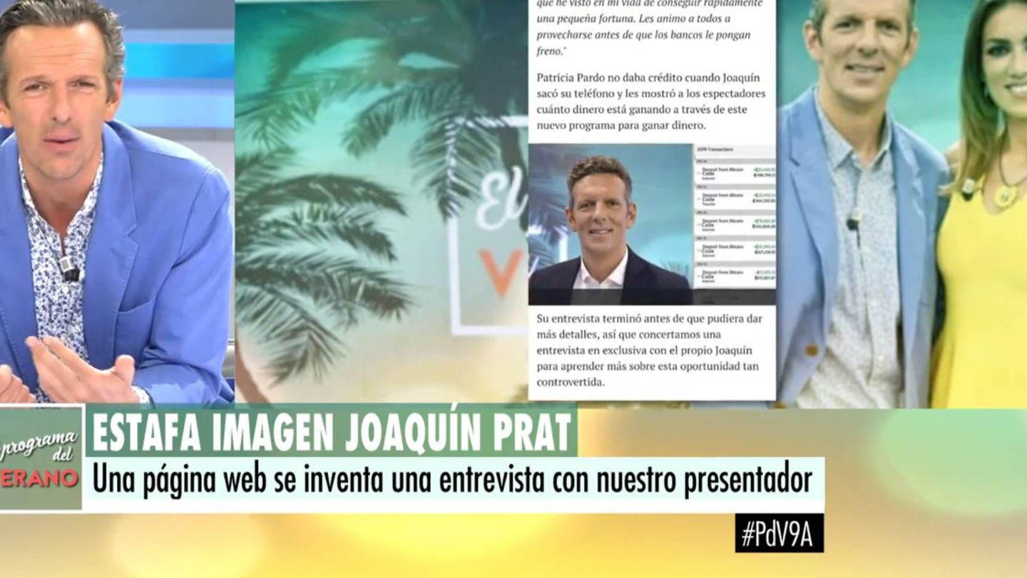 Joaquín Prat, en 'El programa del verano'. (Telecinco)