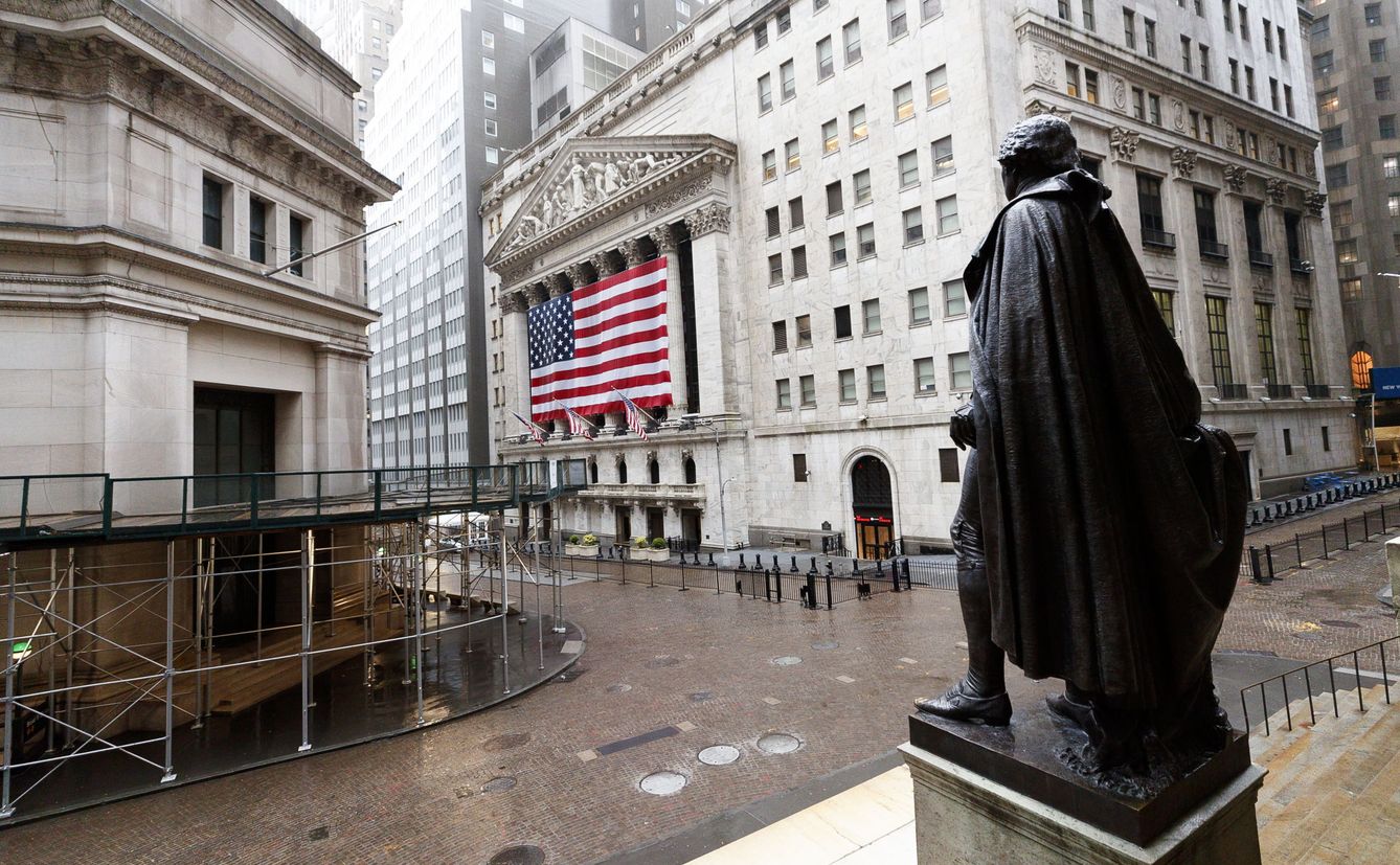 Vista de la fachada de la Bolsa de Nueva York. (Reuters)