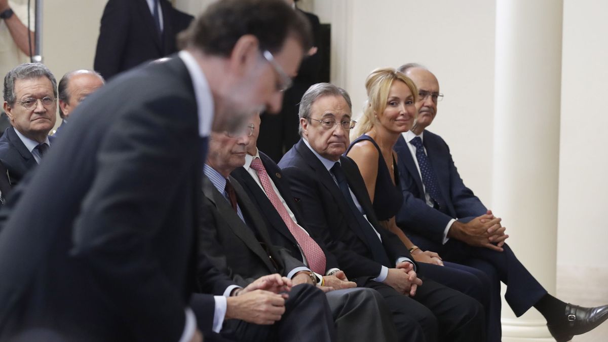 Rajoy se reúne con Florentino Pérez en Moncloa en medio de la batalla por Abertis