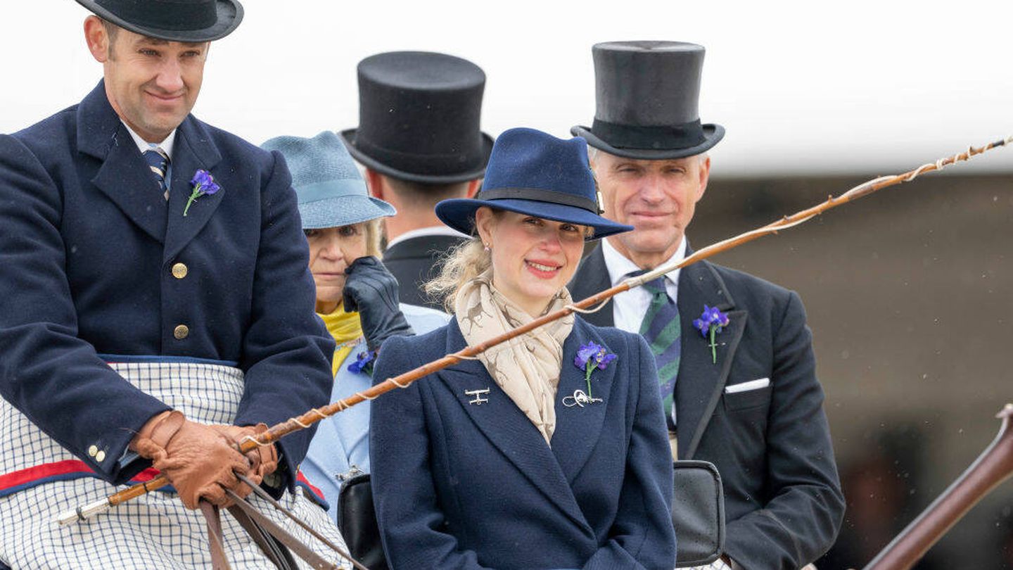 Lady Louise Windsor, en una competición de caballos. (Getty Images)
