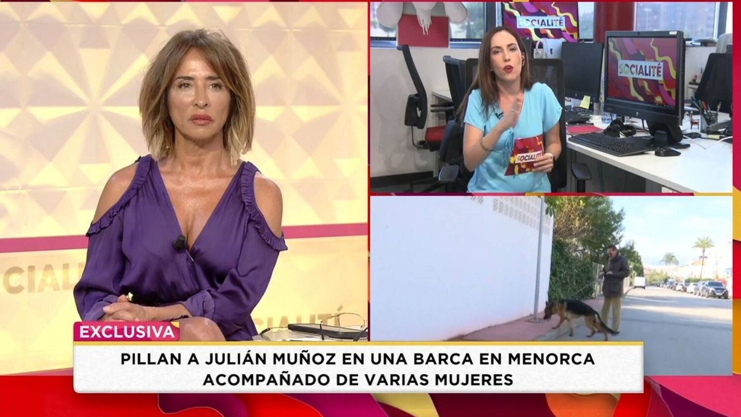 María Patiño y Gema Mirón en 'Socialité'. (Mediaset España)