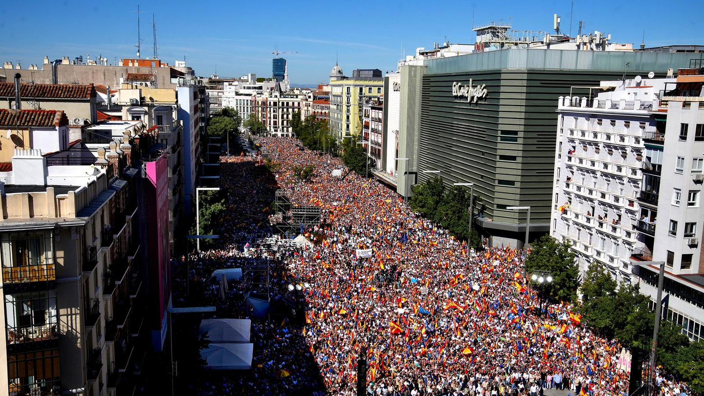 Imagen de los asistentes al acto del PP en Madrid. (PP/David Mudarra)