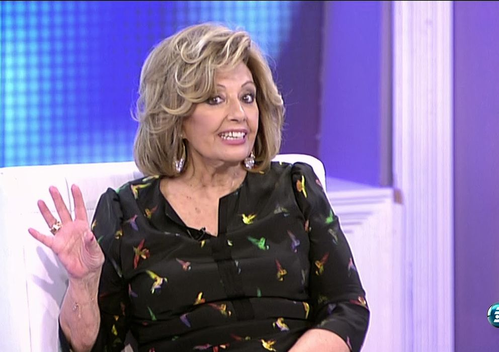 Foto: La presentadora de '¡Qué tiempo tan feliz!', María Teresa Campos, en una imagen de archivo (Telecinco)