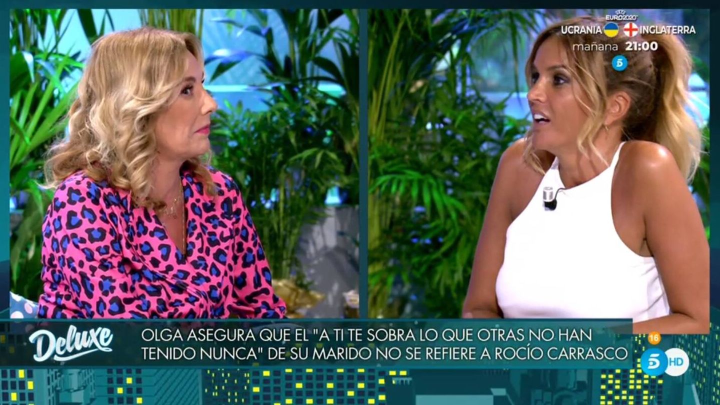 Belén Ro discutiendo con Marta López. (Telecinco).