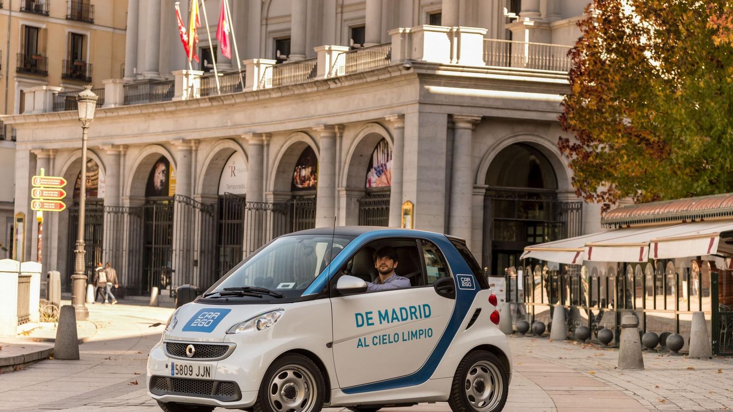 Smart car2go en Madrid. 