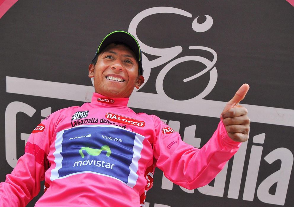 Foto: Nairo Quintana es líder del Giro de Italia (Efe). 