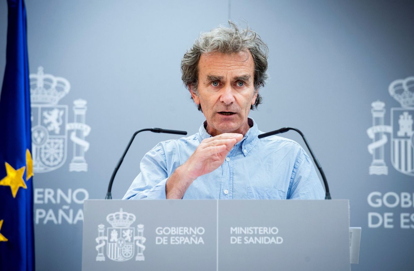 Fernando Simón, durante la rueda de prensa de este jueves en el Ministerio de Sanidad. (EFE)