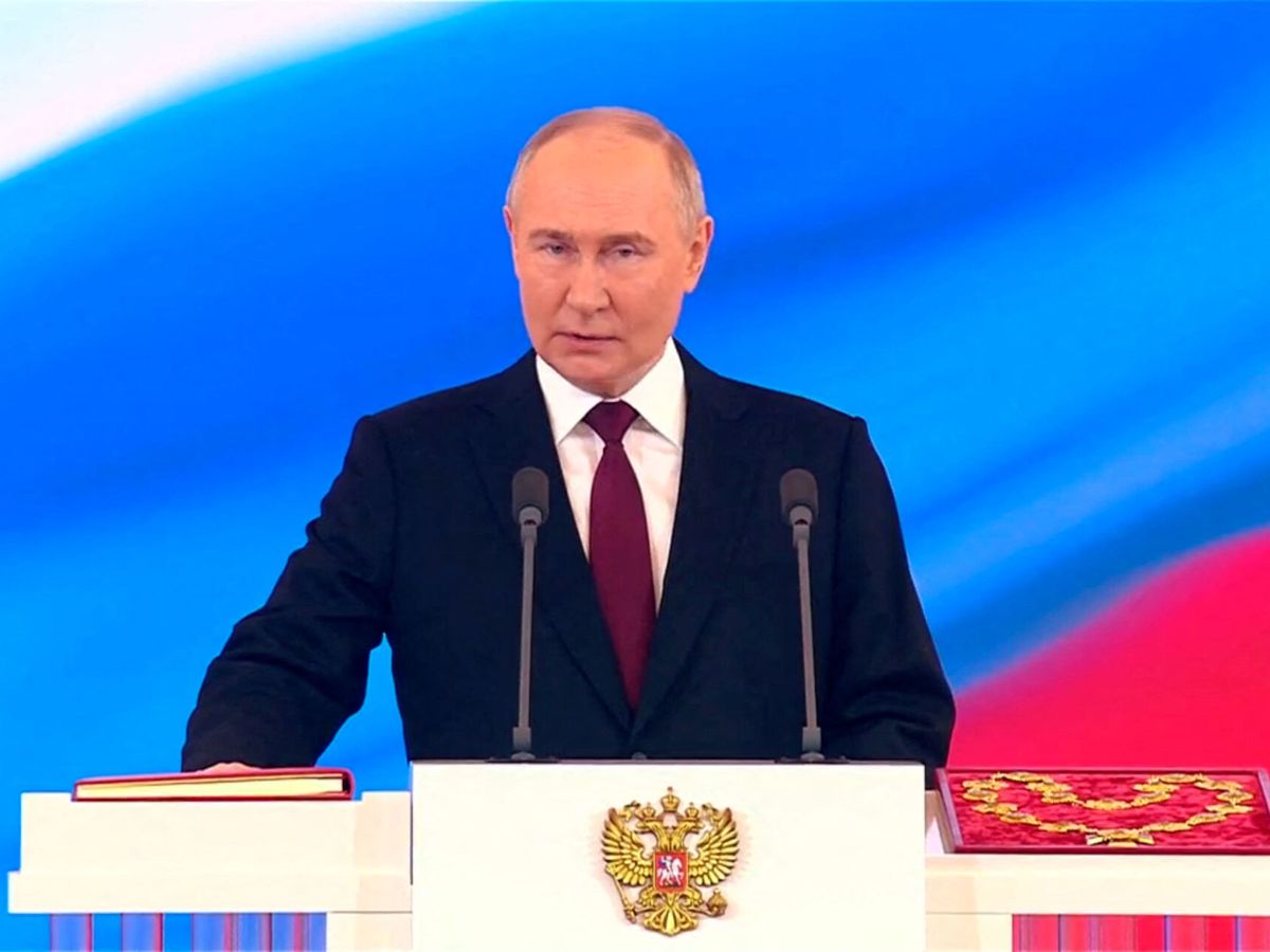 Foto: Putin jura el cargo como presidente. (Reuters)