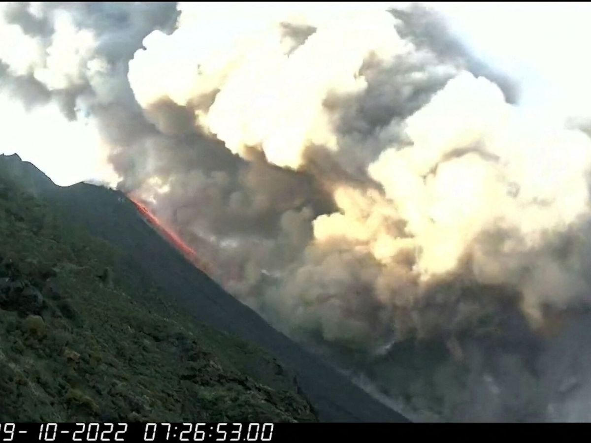 Foto: Última erupción del volcán Stromboli. (Reuters)