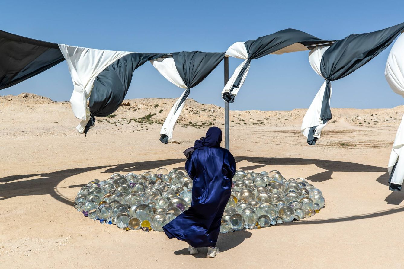 El jardín de perlas en 'The Curious desert'. (Ali Faisal Al Anssari)