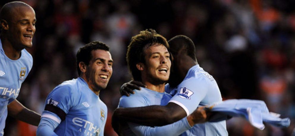 Foto: Un espectacular David Silva da la victoria al Manchester City