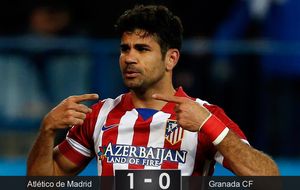 Costa hace de 'abrelatas' para situar al Atlético líder en solitario de Liga