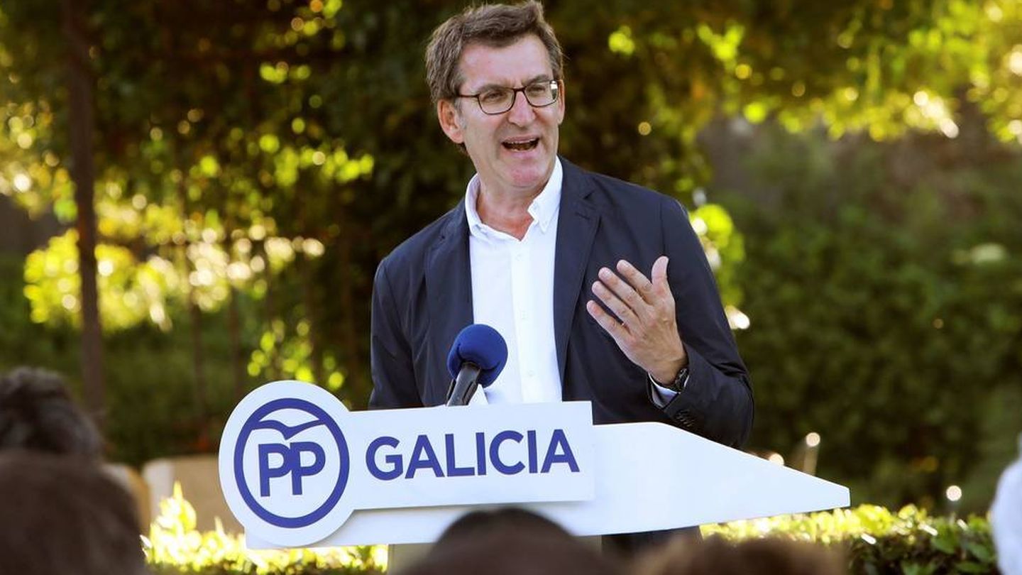 El presidente gallego, Alberto Núñez Feijóo, anunció que no intentaría suceder a Rajoy. (EFE)