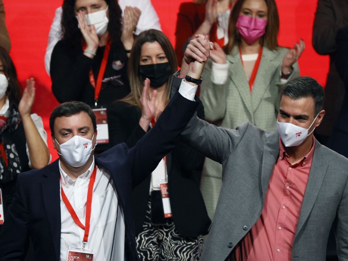 Foto: Clausura del Congreso gallego del PSOE. 
