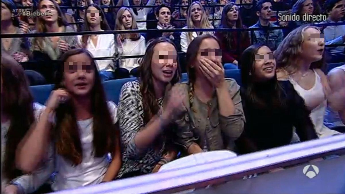 Andreíta, la hija de Belén Esteban, se cuela en 'El hormiguero' y llora por Justin Bieber