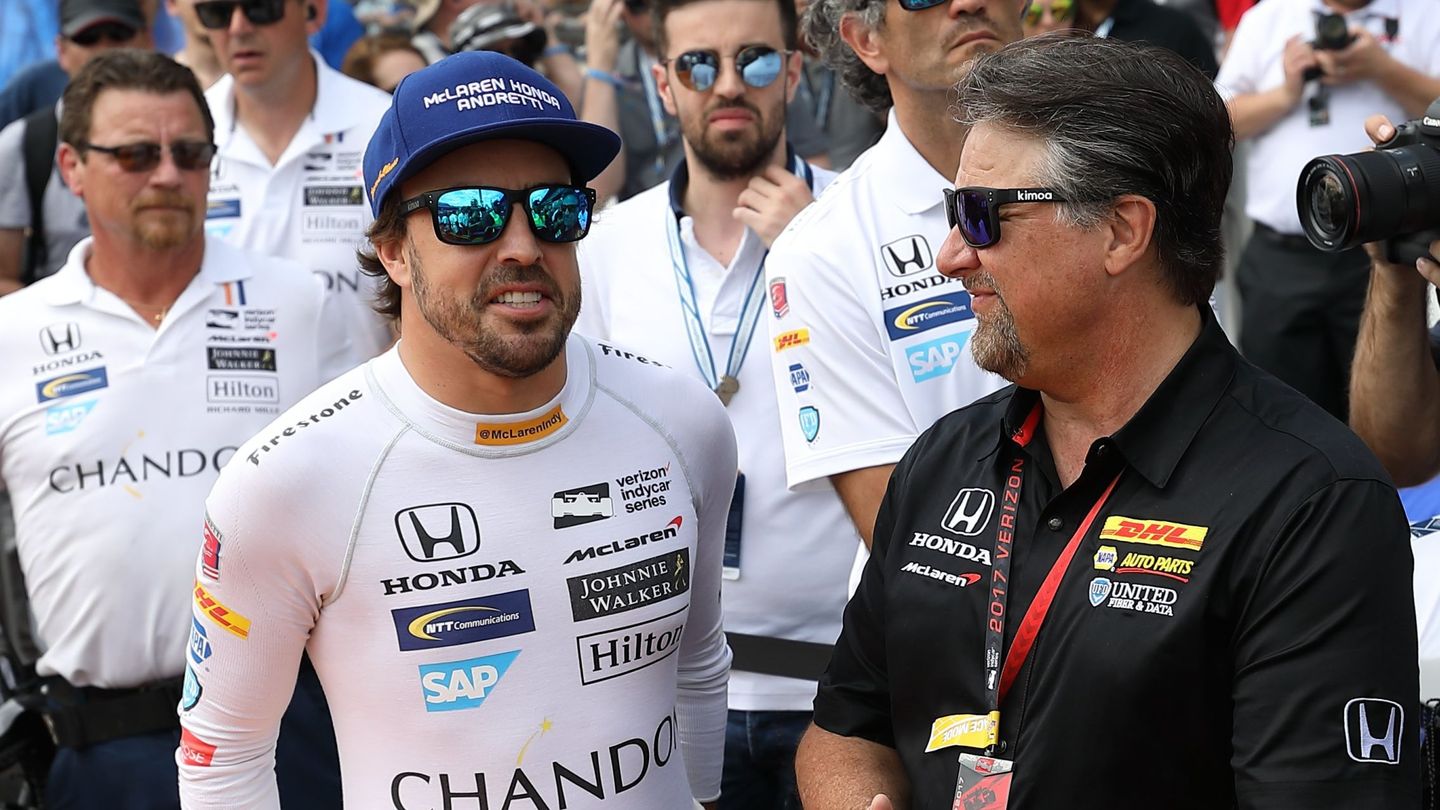 Andretti y Alonso en 2017. (EFE)