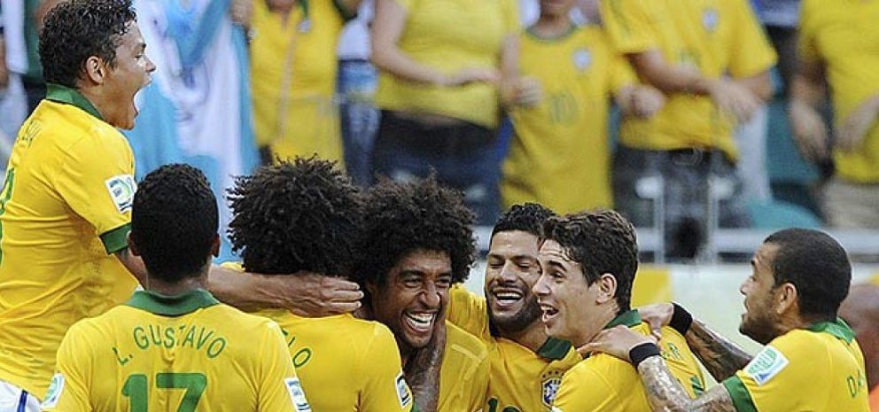 Foto: Una gris Brasil derrota a Italia en su objetivo por evitar en semifinales a España