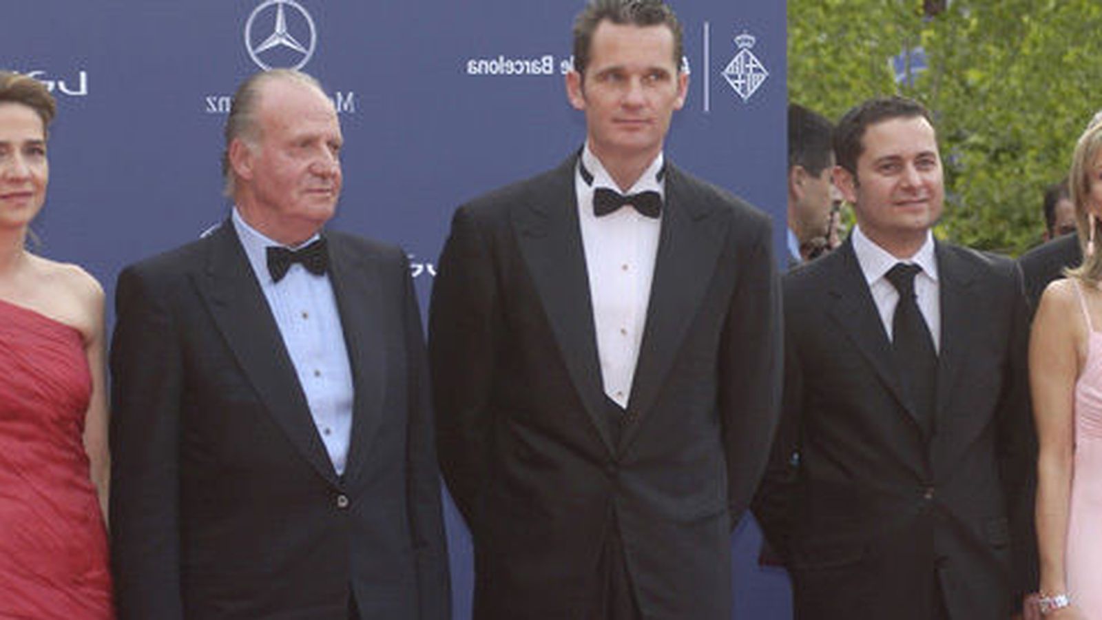 Foto: El Rey Juan Carlos, los Duques de Palma y Corinna en la entrega de los premios Laureus.