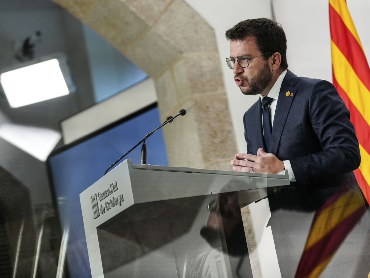 Foto: El presidente de la Generalitat, Pere Aragonés. (EFE/Enric Fontcuberta)