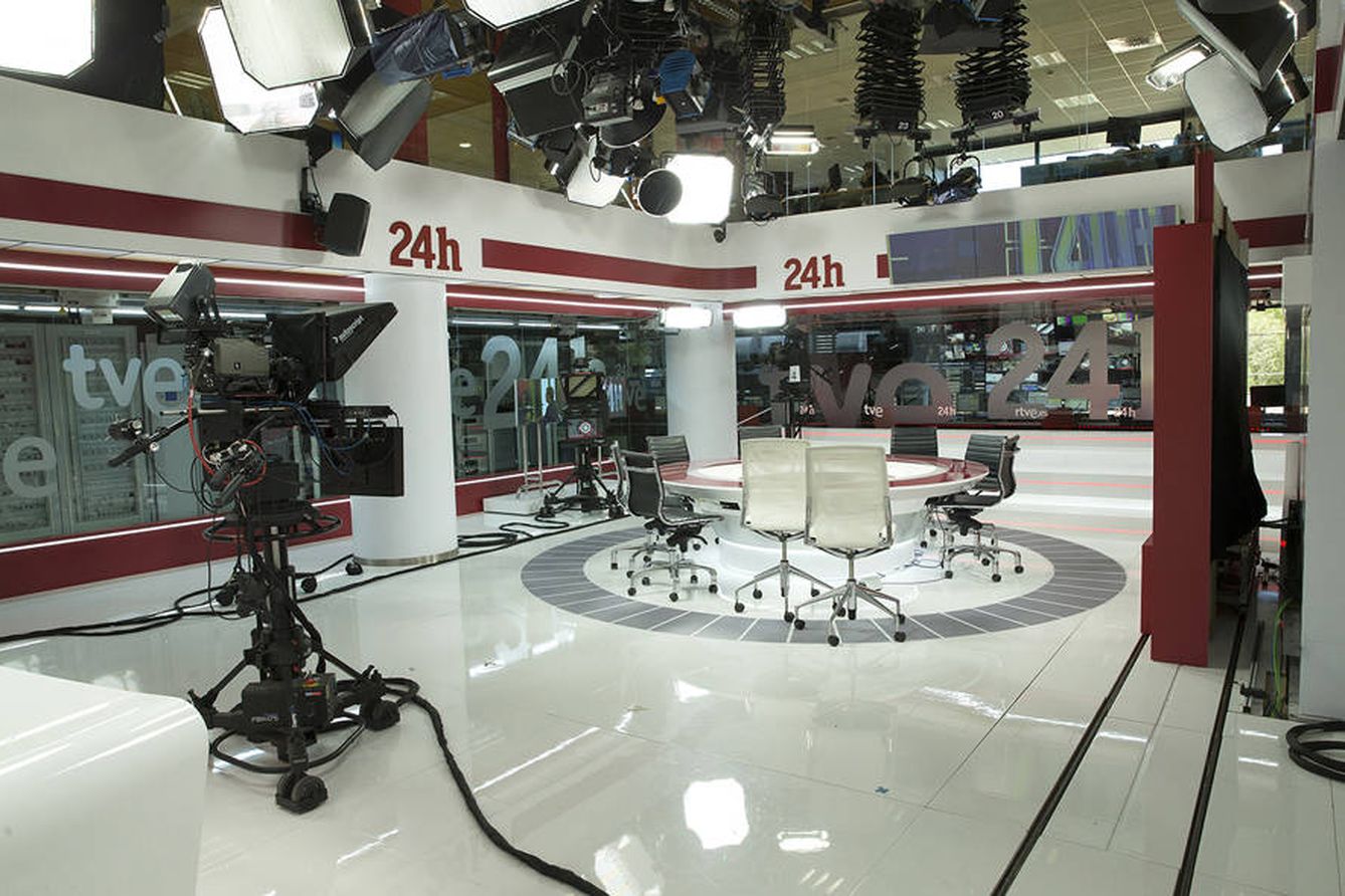 Nuevo plató que estrenará el canal informativo de TVE. (RTVE)