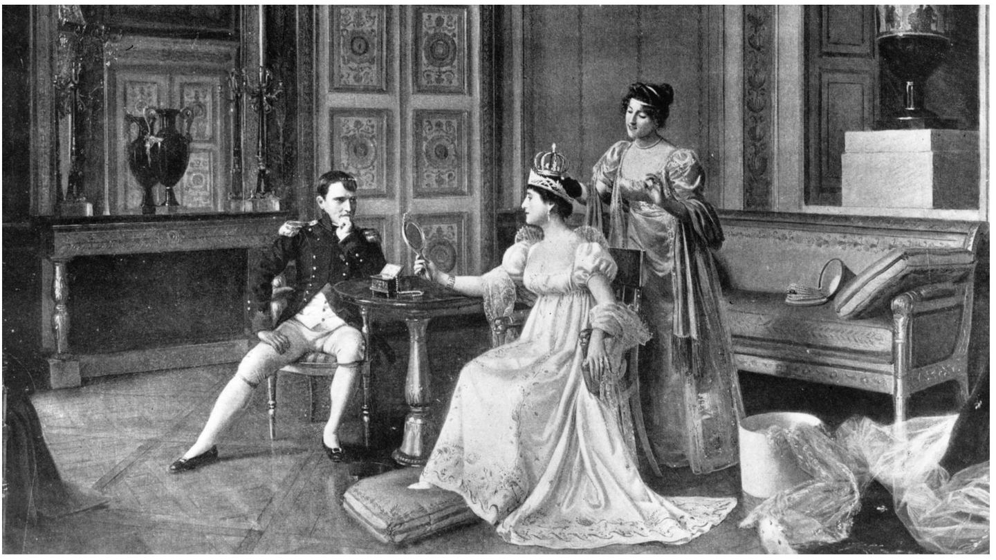 Napoleón y Josefina, ya como emperadores de Francia. (Spencer Arnold Collection-Getty Images)