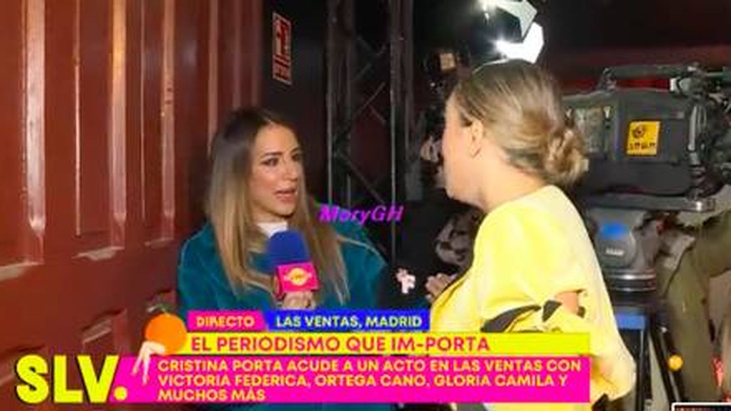 Cristina Porta y Marta Riesco, en 'Sálvame'. (Telecinco)