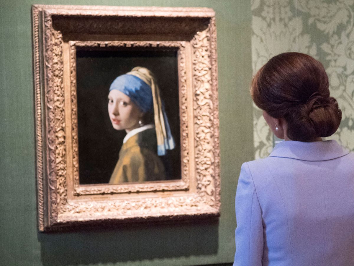 Foto: Fotografía de una obra de Vermeer. (Reuters/Arthur Edwards)