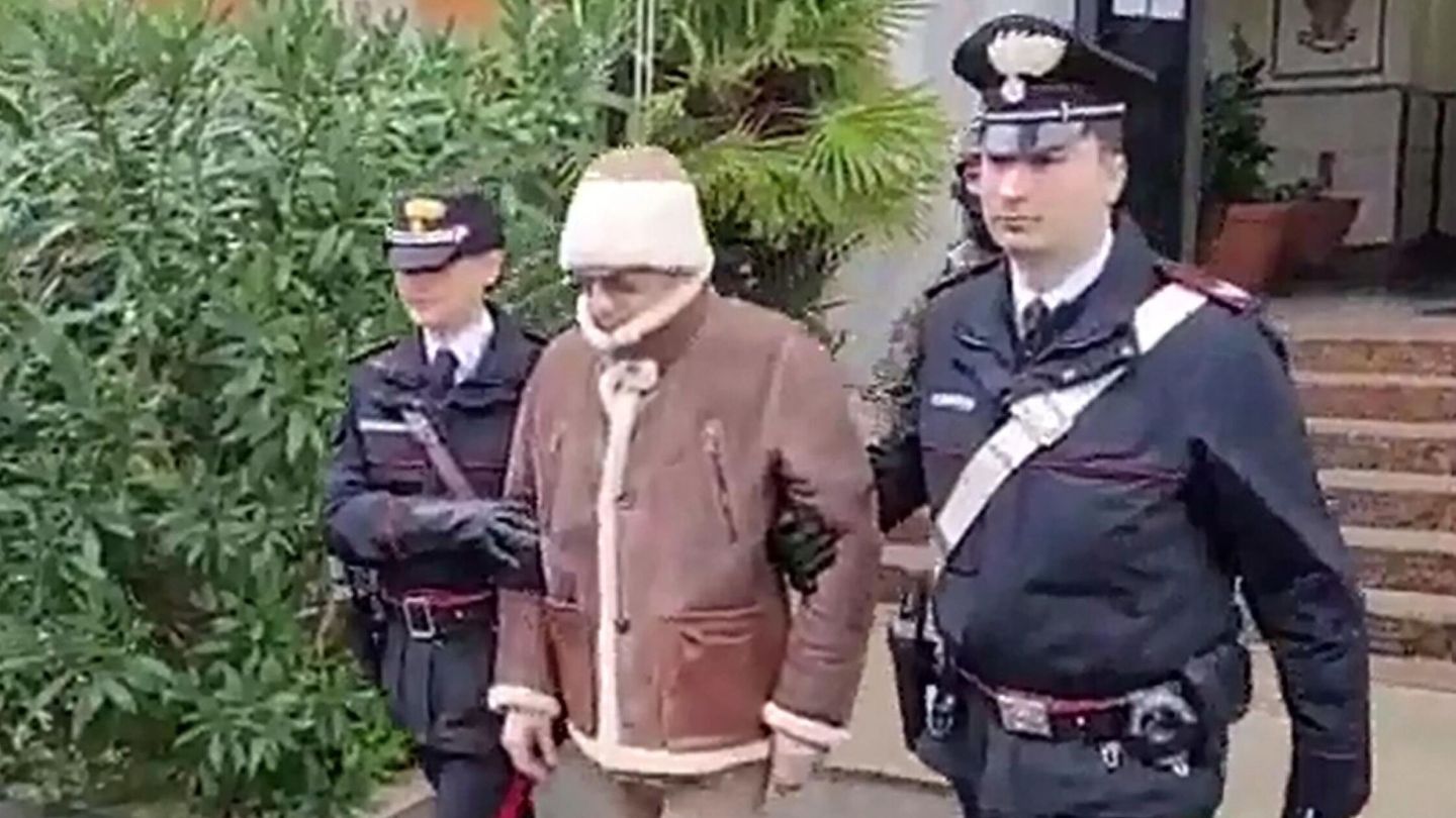 Momento de la detención del capo en Palermo. (Reuters)