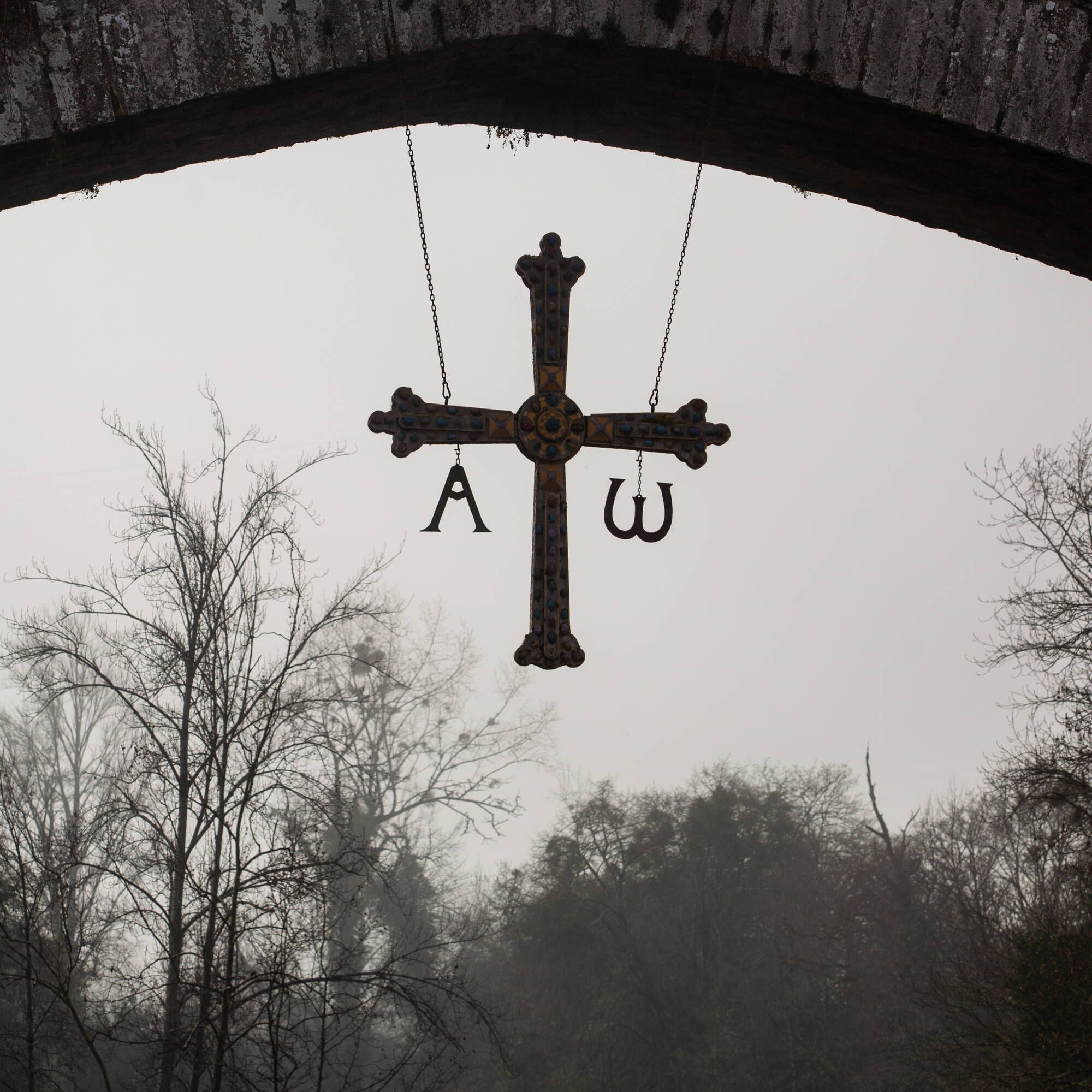 Cruz de la Victoria del Puente Medieval de Cangas de Onís. (Julián Rus)