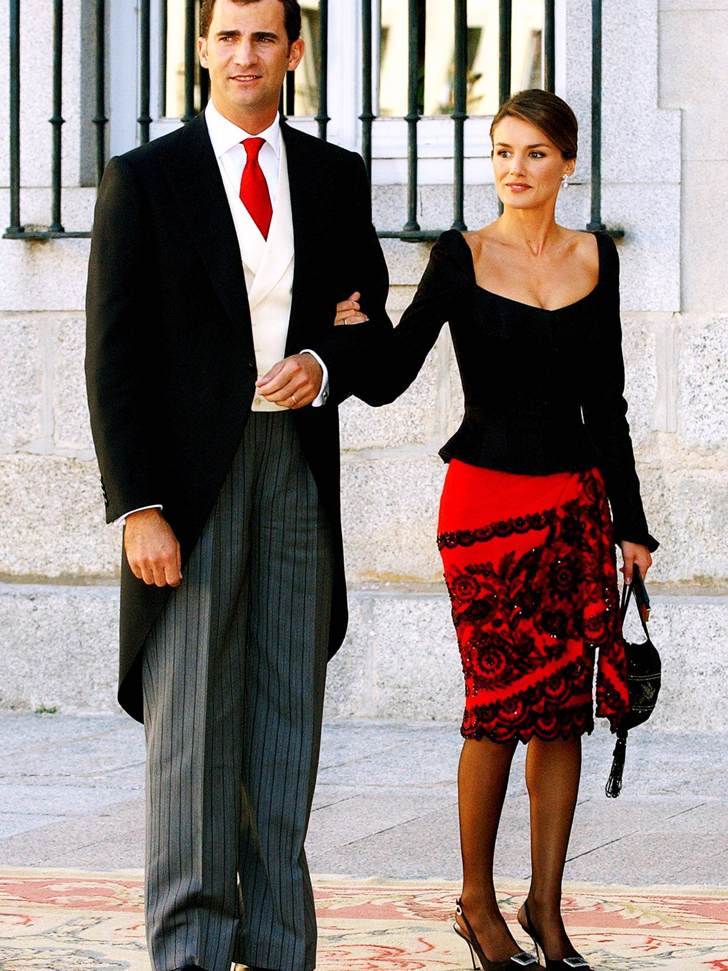 Don Felipe y doña Letizia, de boda. (Getty)
