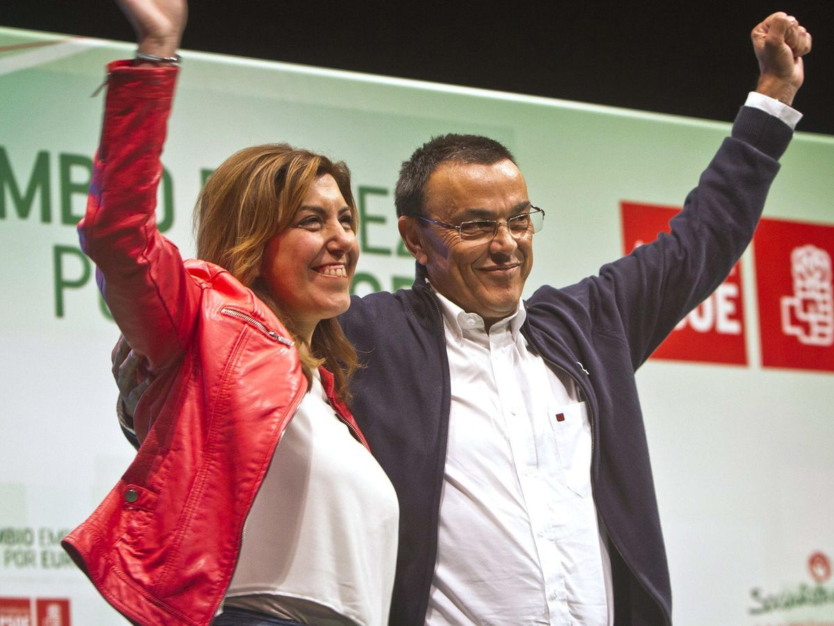 Foto: Susana Díaz e Ignacio Caraballo, en una imagen de archivo. (EFE/Julián Pérez)