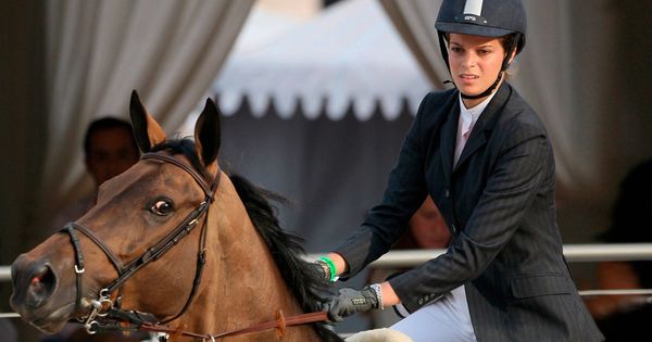 Foto: Athina Onassis se refugia en los caballos. (Getty)