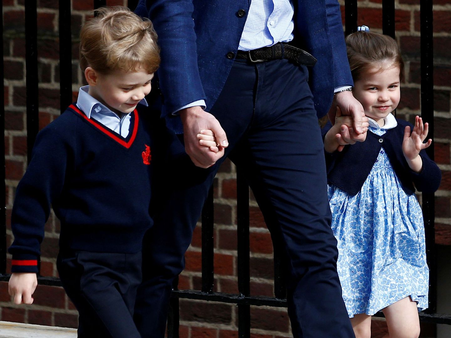 El príncipe George y la princesa Charlotte en una foto de archivo. (Reuters)