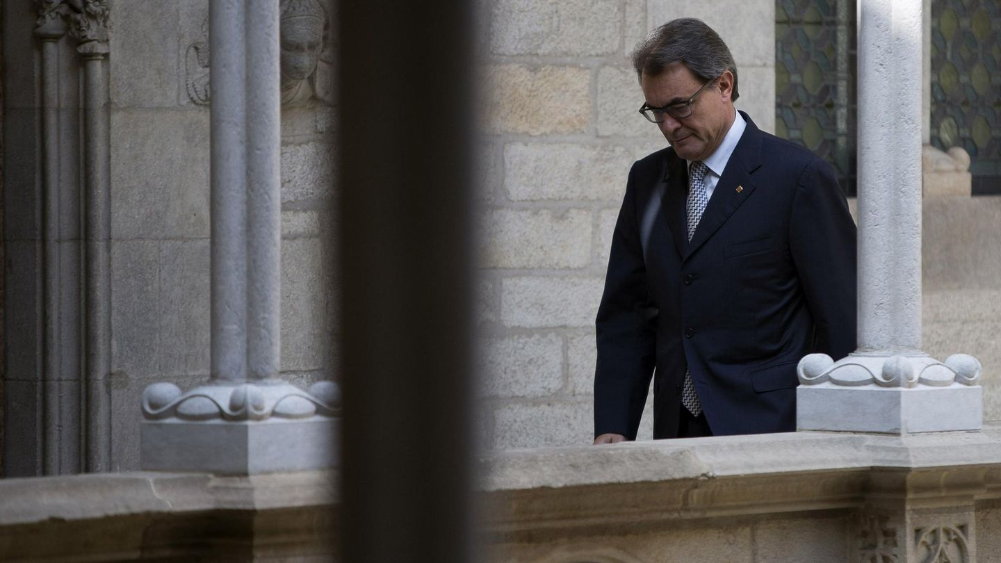 Artur Mas, en el Palau de la Generalitat. (Reuters)