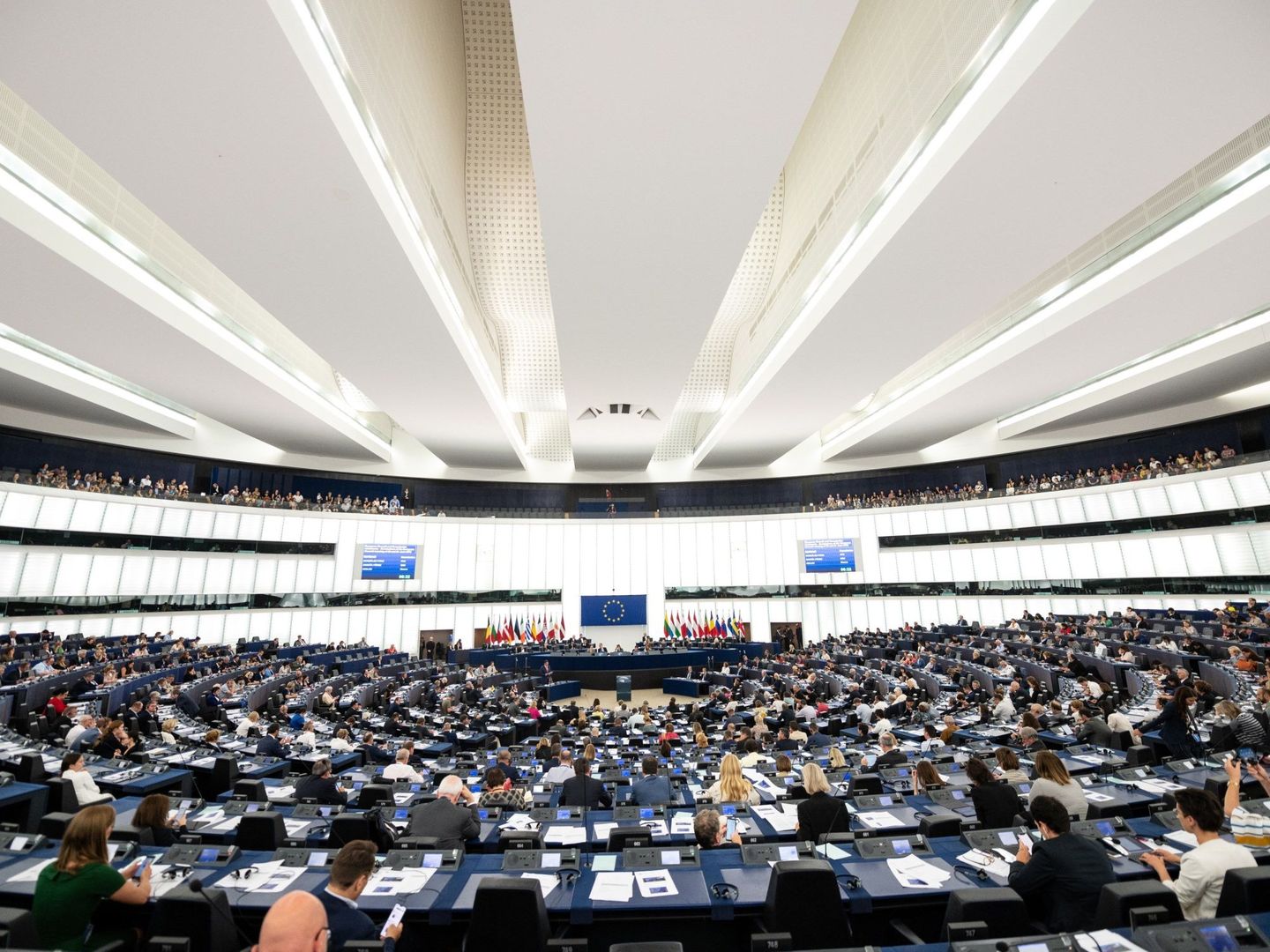Hemiciclo del Parlamento Europeo en Estrasburgo. (Reuters)