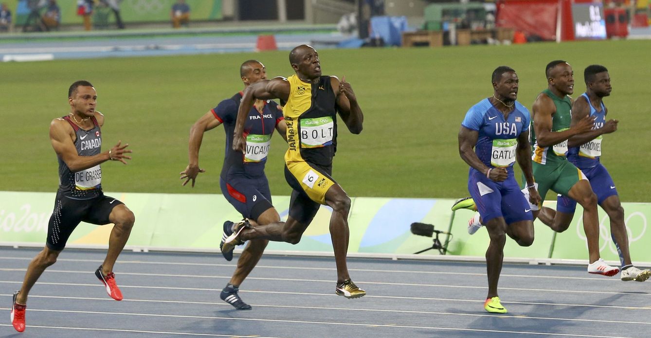 Usain Bolt tuvoque remontar como en otras muchas carreras (Reuters)