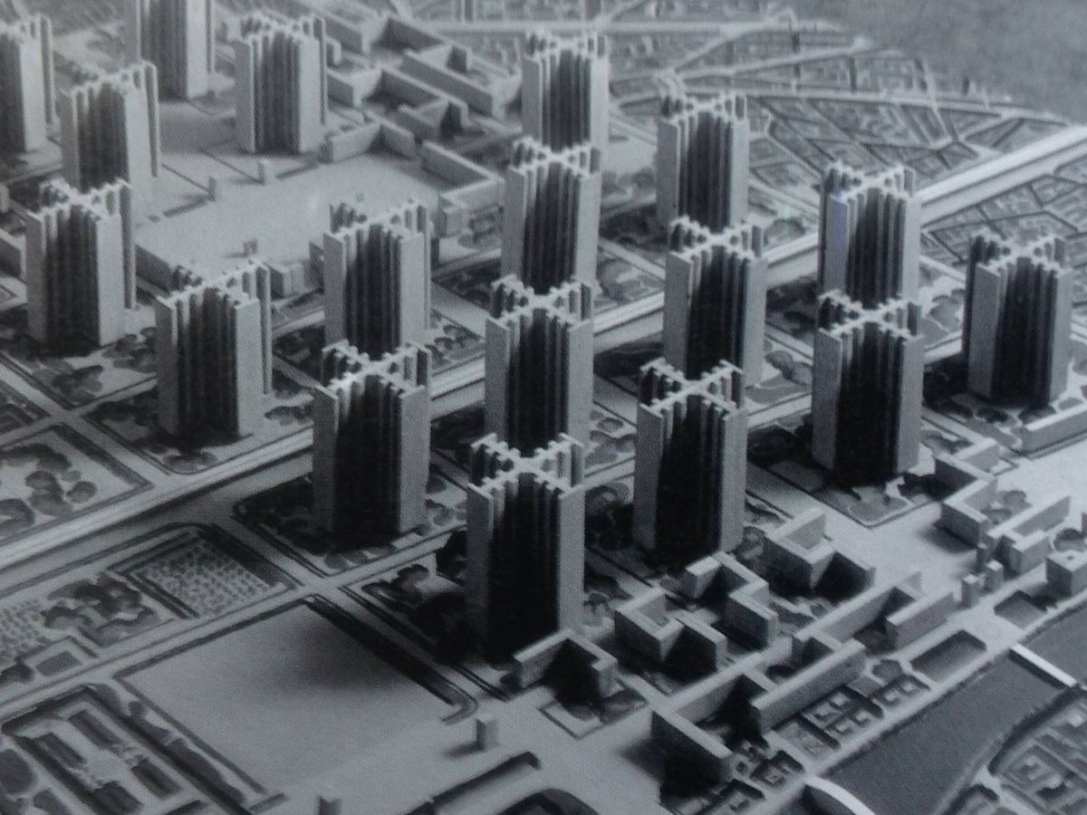 Foto: Imagen del Plan Voisin de Le Corbusier, una idea para la ciudad de París de comienzos del siglo XX. (SiefkinDR / Wikimedia Commons)