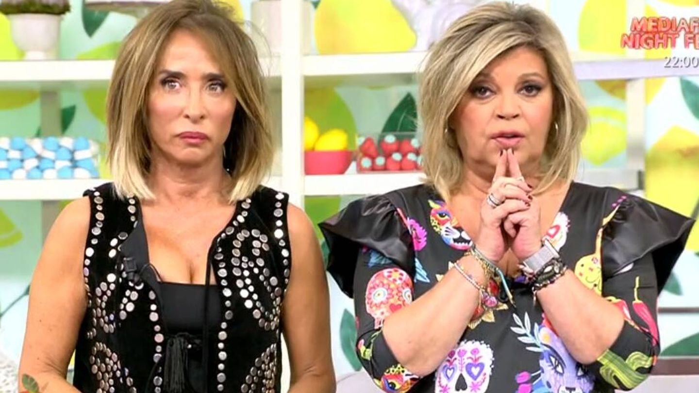 Las presentadoras de 'Sálvame', Terelu Campos y María Patiño. (Mediaset)