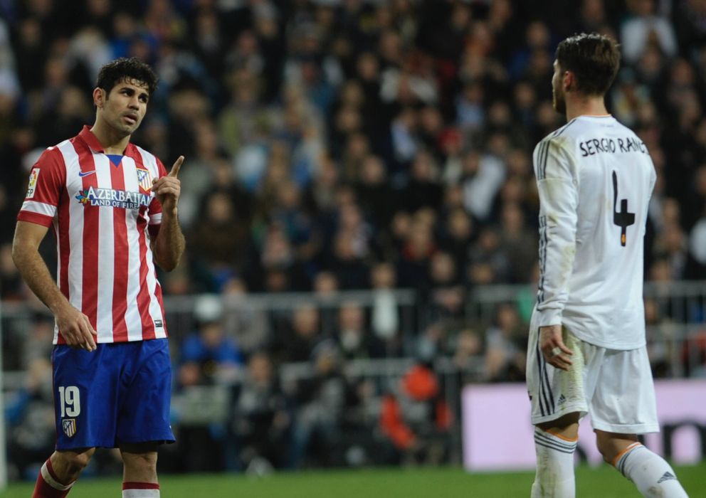 Foto: Diego Costa y Sergio Ramos en una de las dos semifinales de Copa del Rey (Cordon Press).