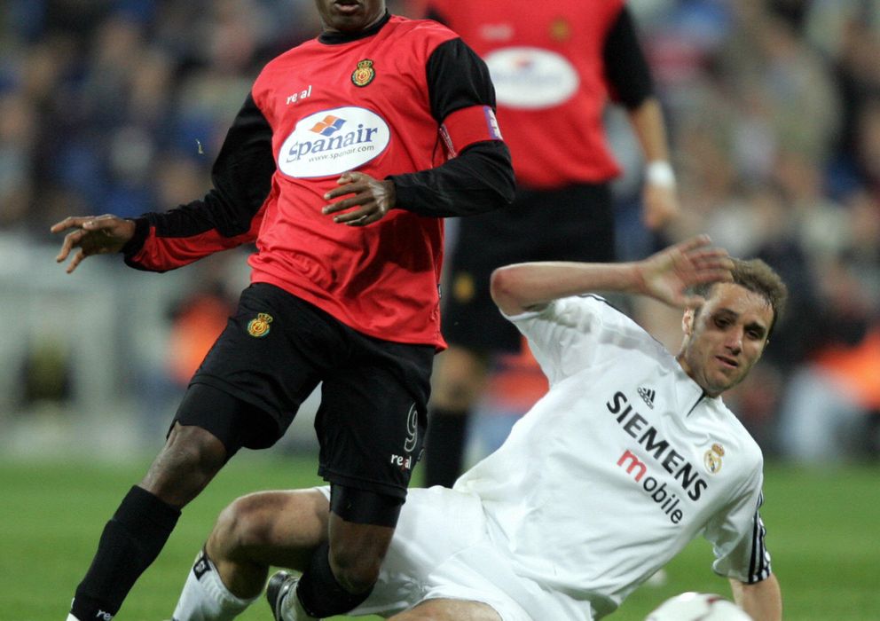 Foto: Samuel Eto'o, durante un partido en su etapa como jugador del Mallorca.