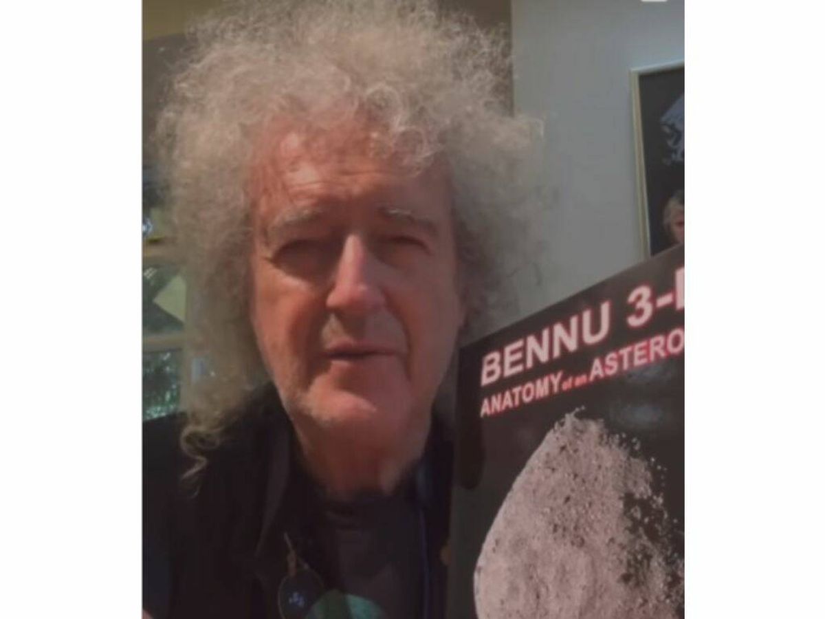 Foto: El crucial papel de Brian May para traer restos del asteroide Bennu a la Tierra (Instagram/@brianmayforreal)