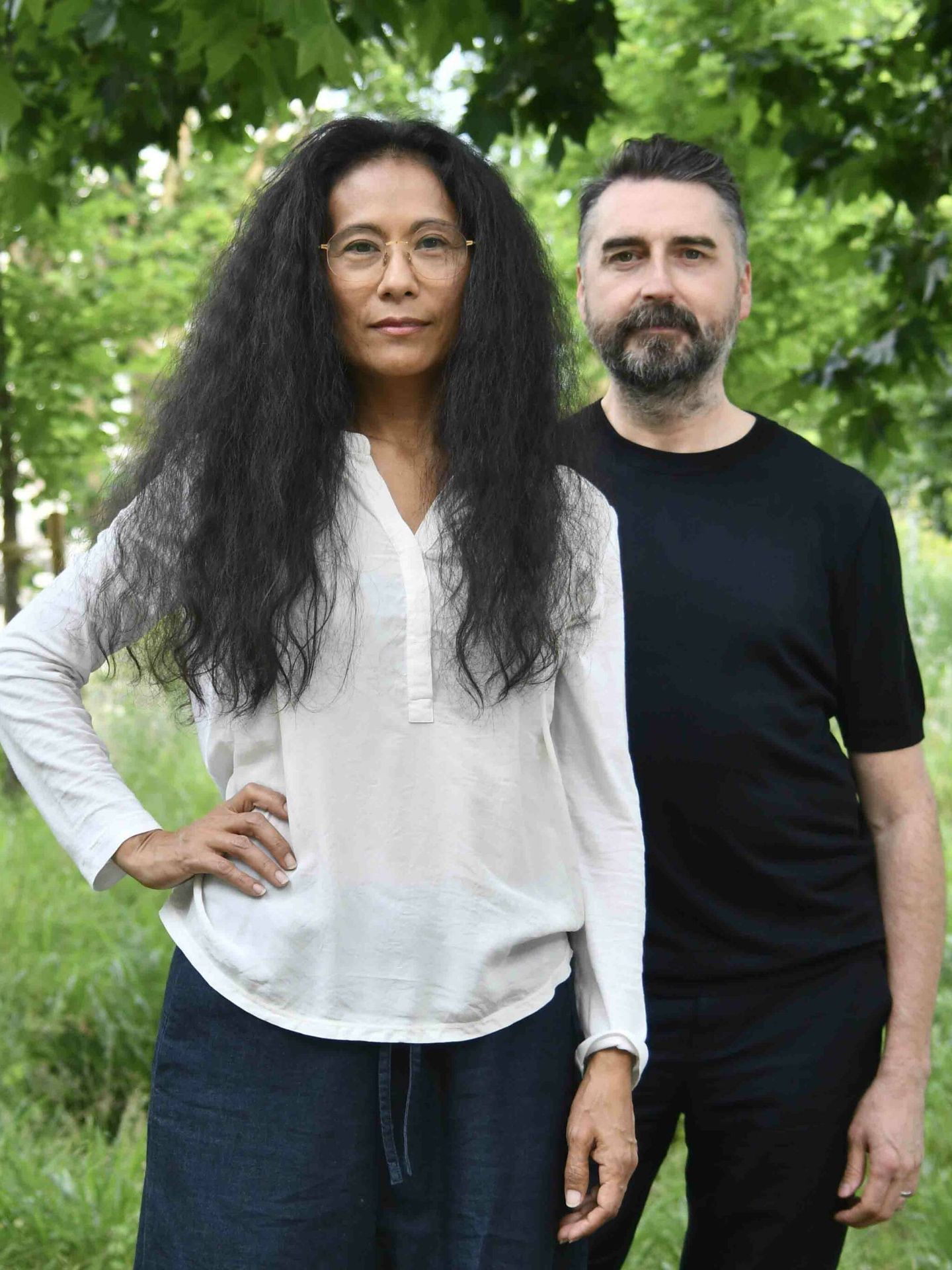 Sandra Gamarra Heshiki y Agustín Pérez Rubio, 2023. (Carmela Garcia/AECID)