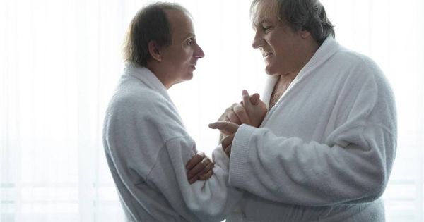 Foto: Michel Houellebecq y Gérard Depardieu en 'Thalassos'.(Wild Bunch)