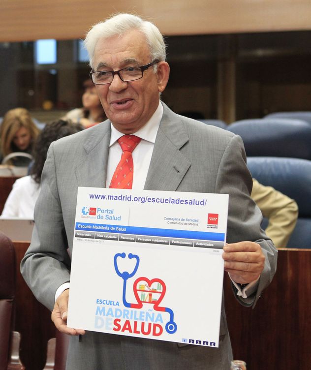 El ya ex consejero de Sanidad de la Comunidad de Madrid, Jesús Sánchez Martos. EFE