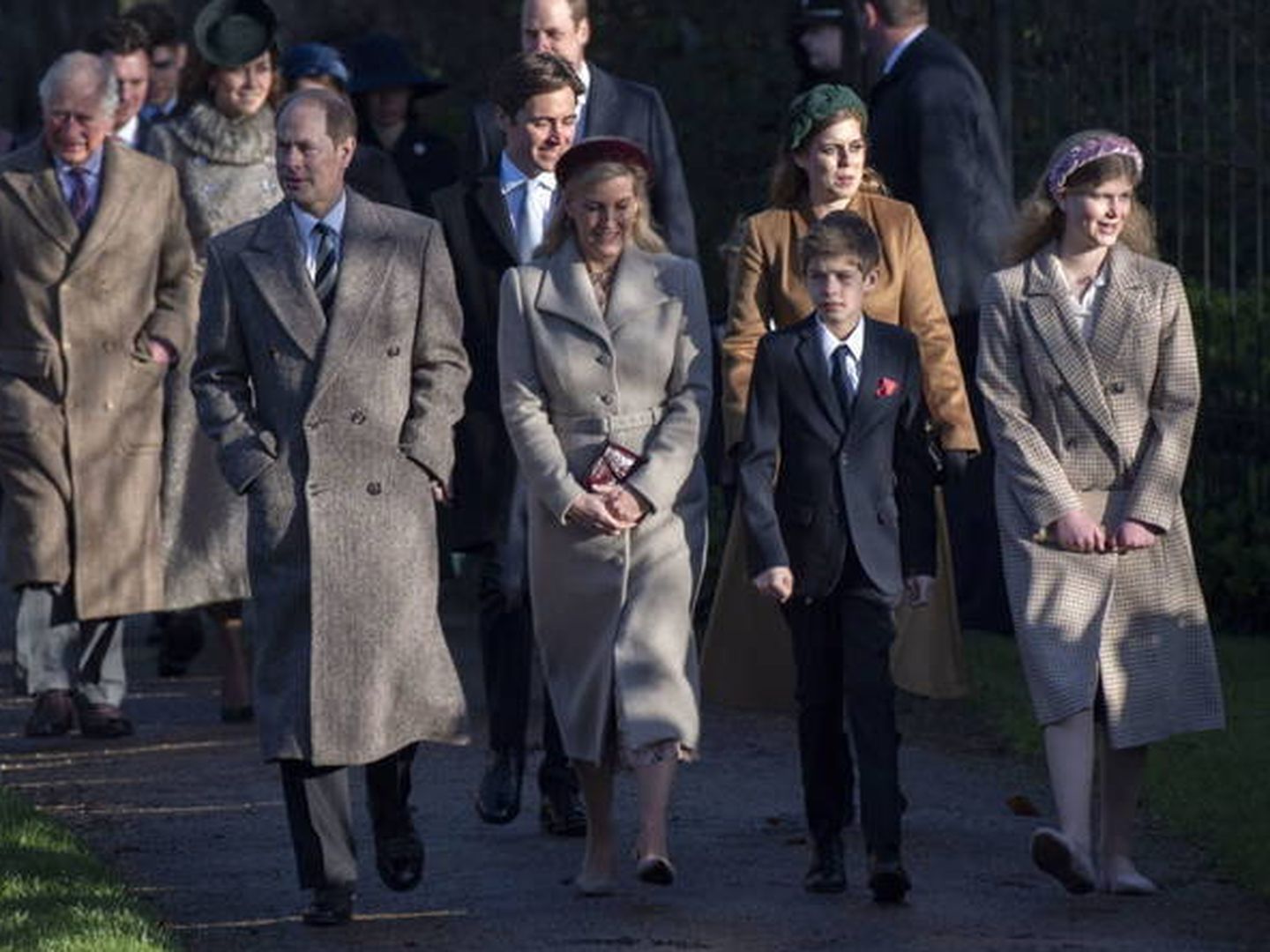 El príncipe Eduardo, Sophie Wessex y sus hijos en una imagen de archivo. (EFE)