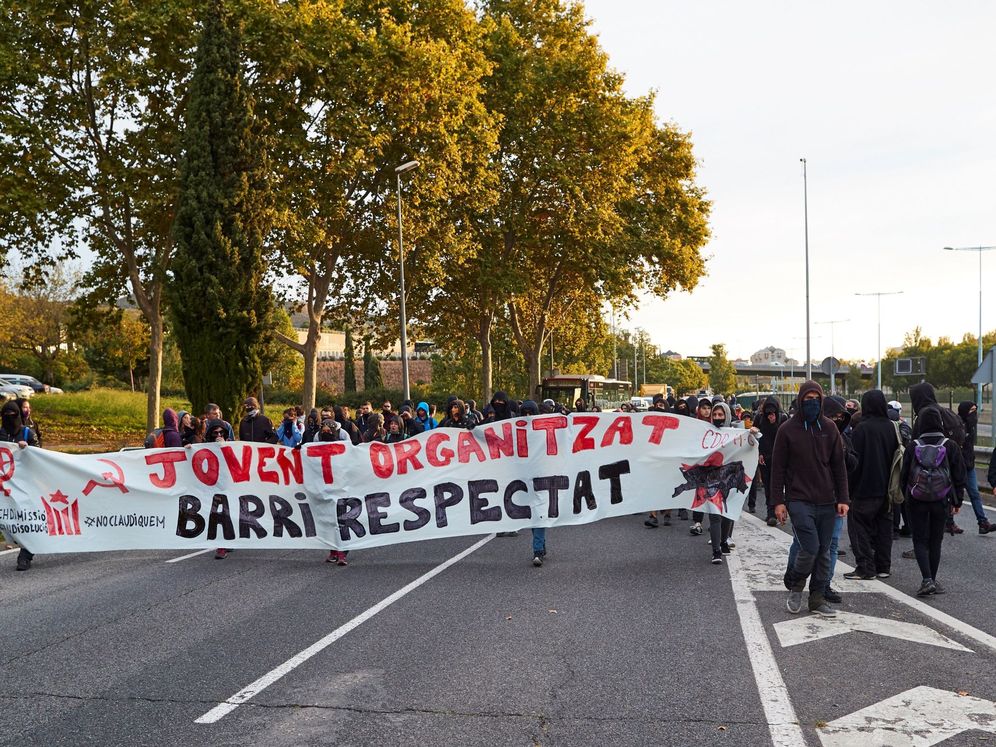 Foto: Imagen de una protesta durante la huelga general en Cataluña del pasado viernes 18 de octubre (EFE)